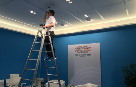 IMG_9829 Kontrolle einer Sicherheitseinrichtung beim G20-Gipfel
